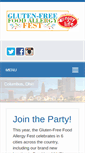 Mobile Screenshot of glutenfreefoodallergyfest.com