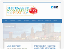 Tablet Screenshot of glutenfreefoodallergyfest.com